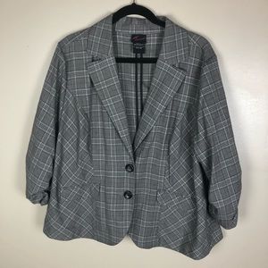 SOLD Torrid Gray Plaid Blazer